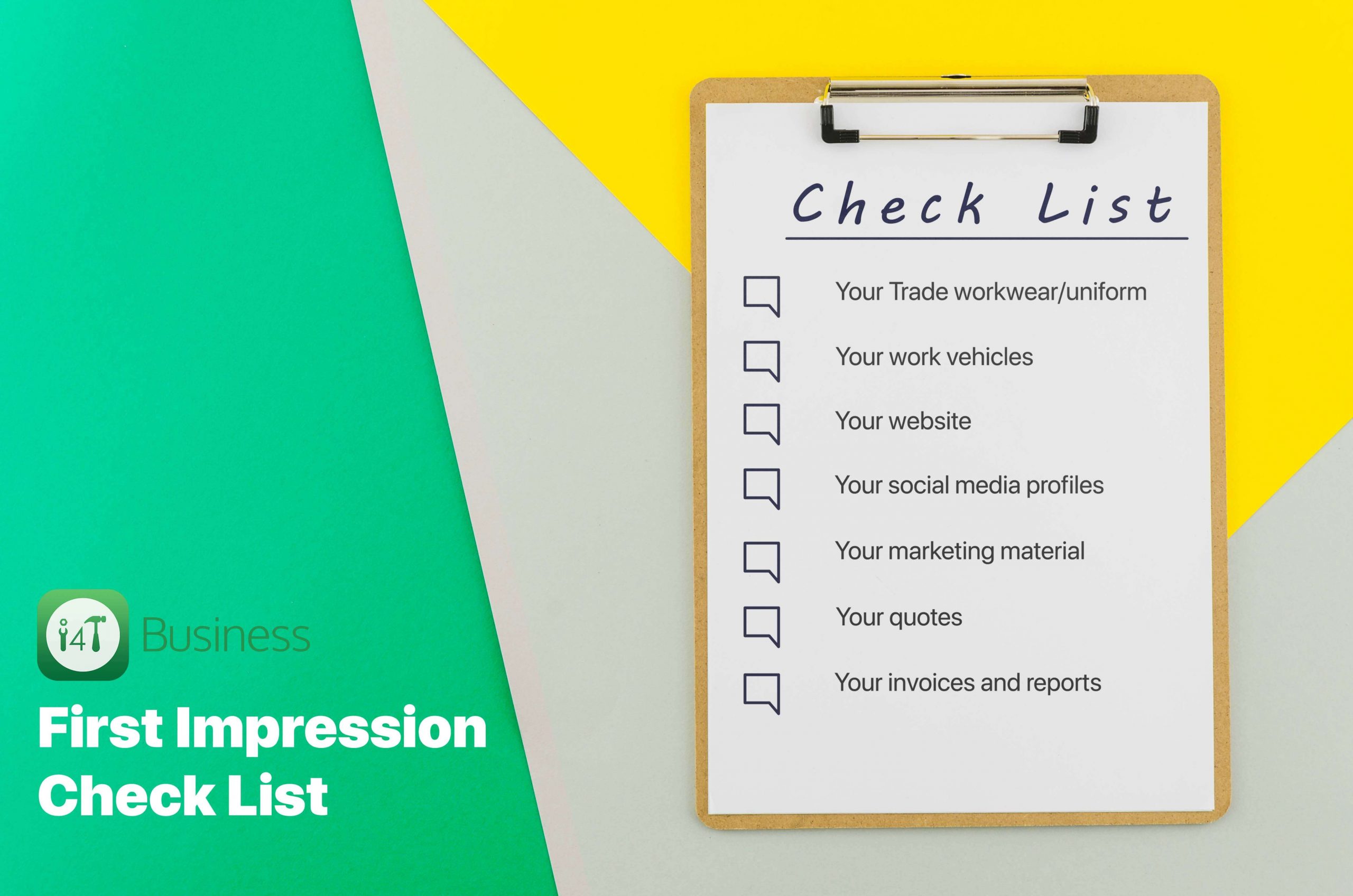 first impression checklist - i4T Global